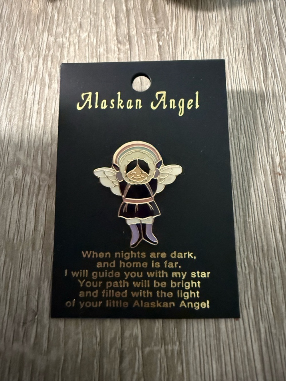 Alaskan Angel Enamel Angel Pin - Gold, White, Purple, Pink